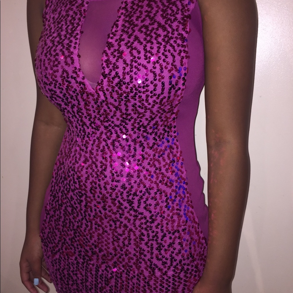 Pink Sequin Dress